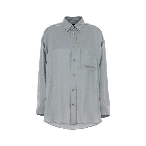 Balenciaga Women Grey Wool Shirt